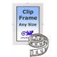 Bespoke Clip Frame sizes between 5x5" to 10x10" (10cm to 25cm)